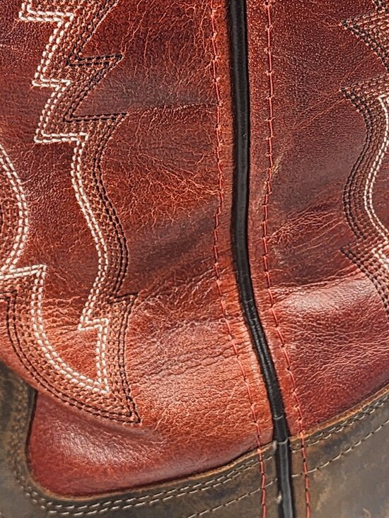 Cody James Boys 6.0 D Red Brown Boots Western Cowboy Country Leather Classic main image 10